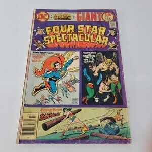 DC Giant Four Star Spectacular Wonder Woman Superboy Hawkman Hawkgirl Comic Book